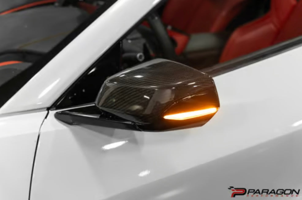 C8 Corvette Sequential LED Mirror Cap Turn Signals