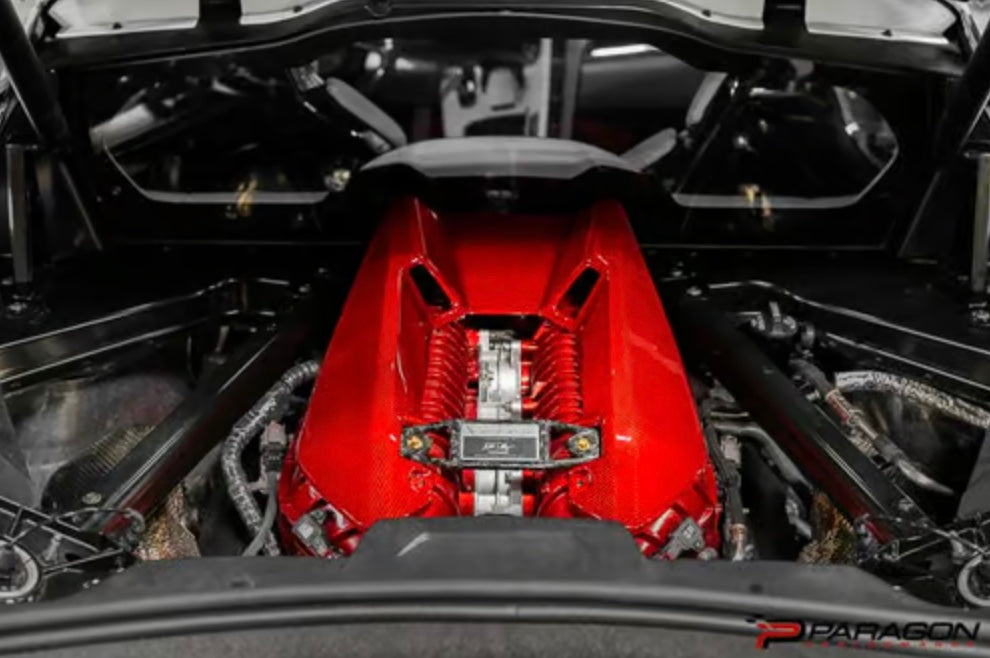 C8 Corvette Z06 LT6 Carbon Fiber Engine Cover - Coupe Only