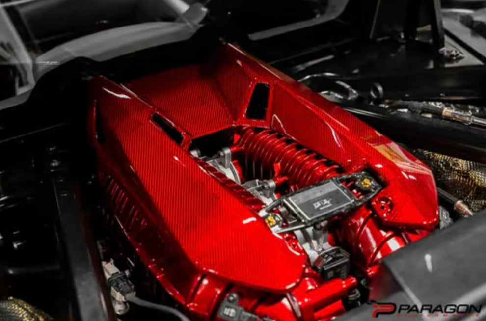 C8 Corvette Z06 LT6 Carbon Fiber Engine Cover - Coupe Only