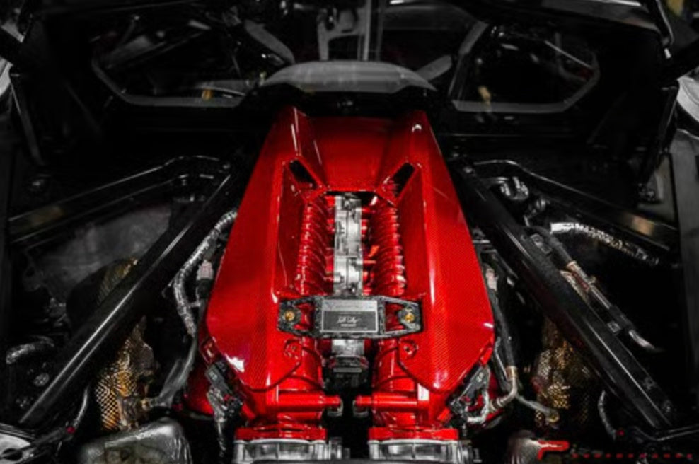 C8 Corvette Z06 LT6 Carbon Fiber Engine Cover - Coupe Only