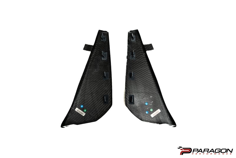 C8 Corvette Carbon Fiber Splash Guards - Front & Rear | 2020-2023