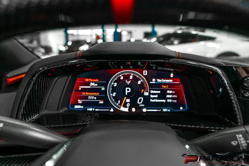 C8 Corvette Carbon Fiber Gauge Cluster Trim | 2020-2024