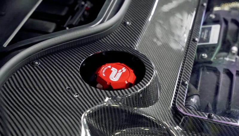 C8 Carbon Fiber Clear Engine Bay Cover - Convertible | 2020-2024