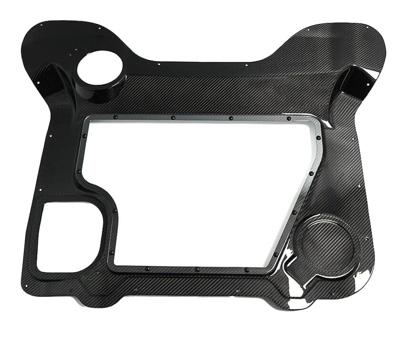 C8 Carbon Fiber Clear Engine Bay Cover - Convertible | 2020-2024