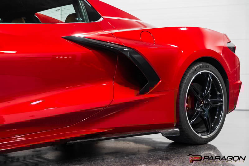 C8 Corvette Carbon Fiber AeroMax Side Skirts | 2020-2024