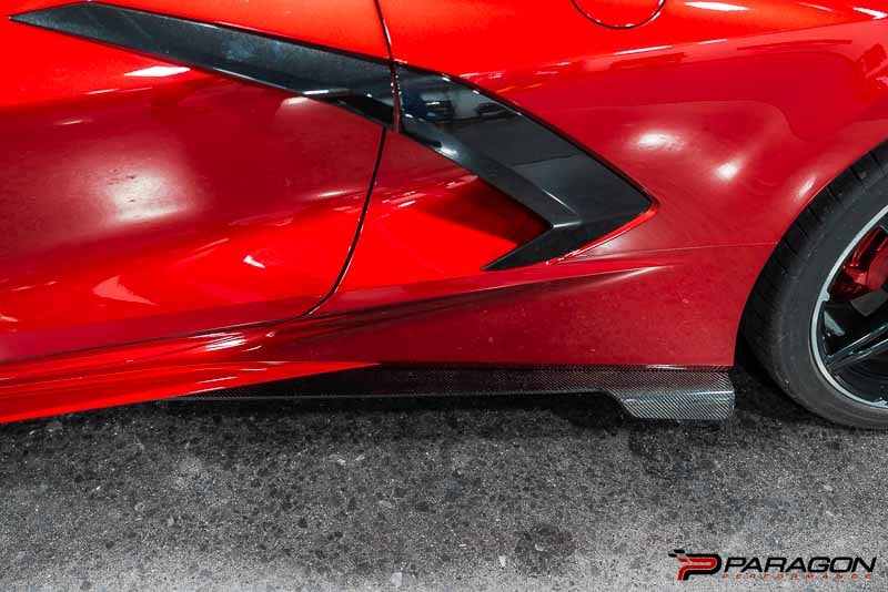C8 Corvette Carbon Fiber AeroMax Side Skirts | 2020-2024