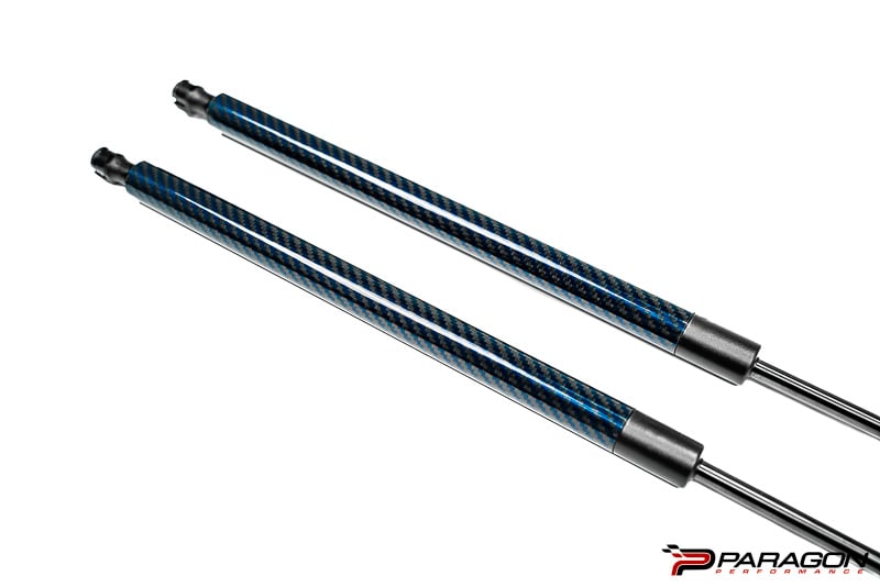 C8 Corvette Carbon Fiber Hood Struts - Blue | 2020-2024