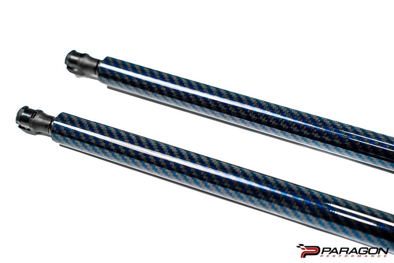 C8 Corvette Carbon Fiber Hood Struts - Blue | 2020-2024