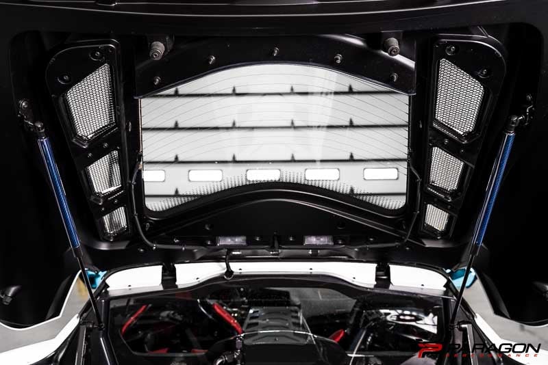 C8 Corvette Carbon Fiber Hood Struts - Blue | 2020-2024