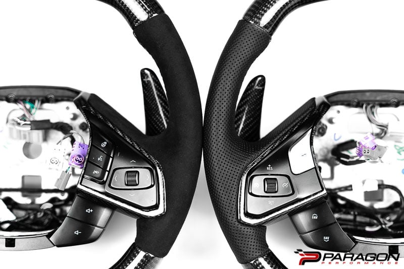 C8 Z06 Corvette Carbon Fiber Steering Wheel - Blue | 2020-2023