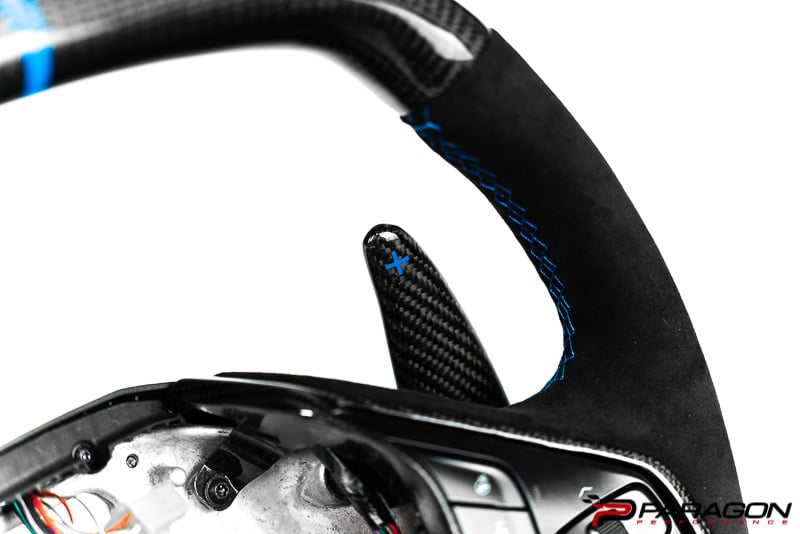 C8 Z06 Corvette Carbon Fiber Steering Wheel - Blue | 2020-2023