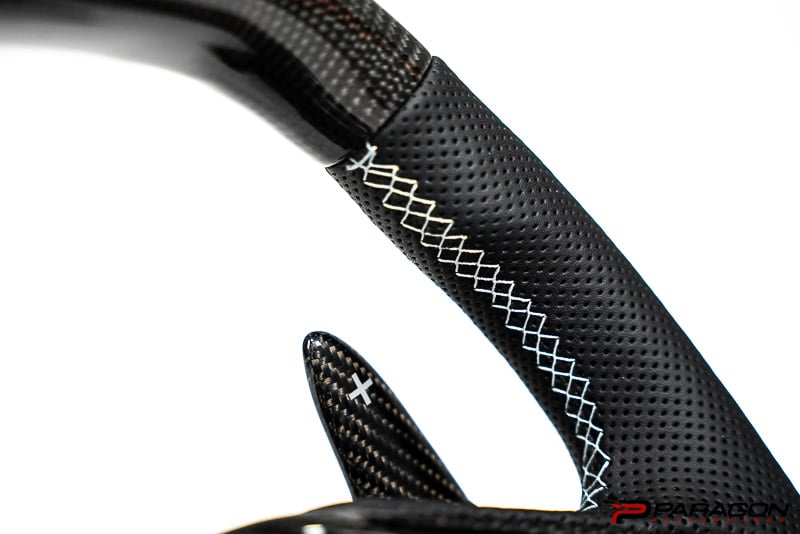 C8 Z06 Corvette Carbon Fiber Steering Wheel - Light Gray | 2020-2023