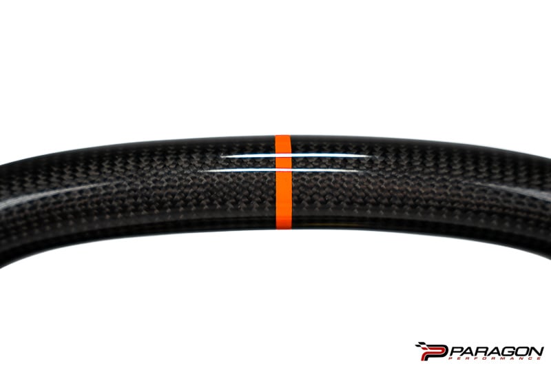 C8 Z06 Corvette Carbon Fiber Steering Wheel - Orange | 2020-2023