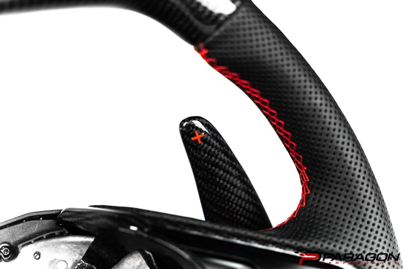 C8 Z06 Corvette Carbon Fiber Steering Wheel - Red | 2020-2023