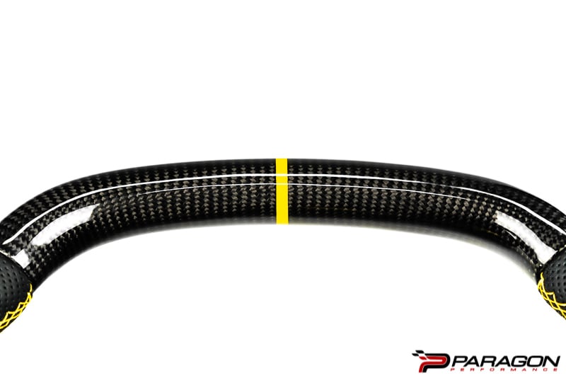 C8 Z06 Corvette Carbon Fiber Steering Wheel - Yellow | 2020-2023