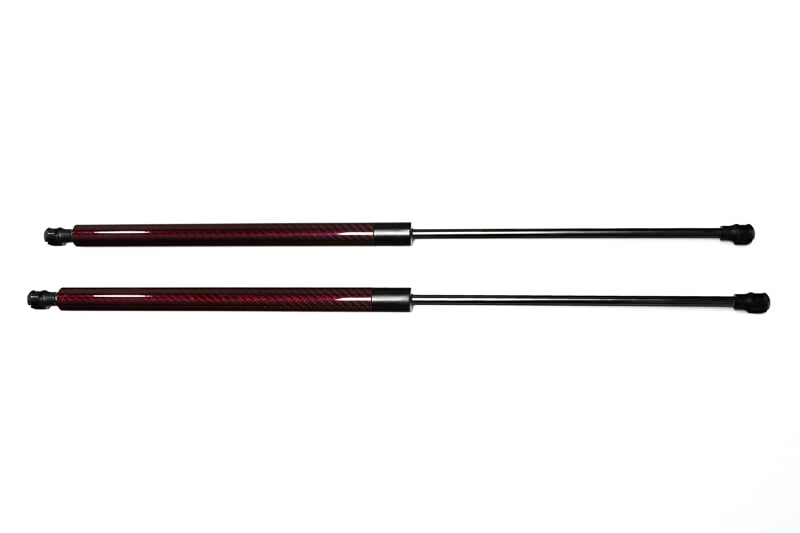 C8 Corvette Carbon Fiber Hood Struts - Red | 2020-2024