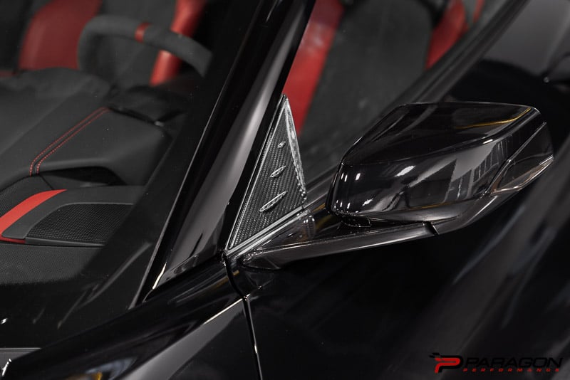 C8 Corvette Anti-Buffeting A Pillar Trim Overlay | 2020-2024